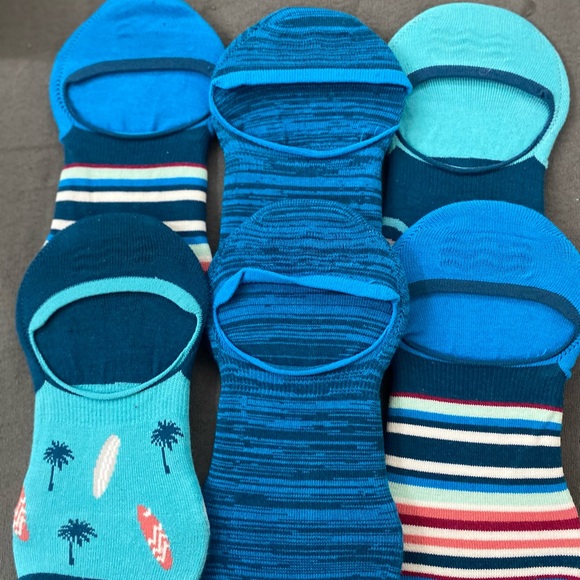 Jockey Men's Blue No Show Socks Set - Picture 2 of 2